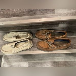 Sperry Topsider leather loafers 2 pairs